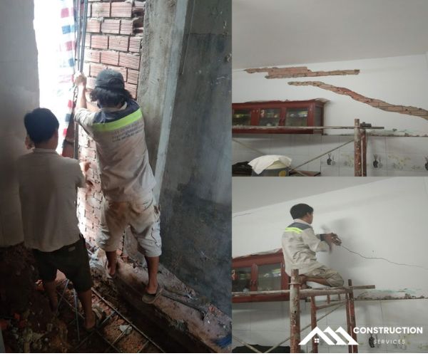 nguyên nhân gây nứt tường nhà ở